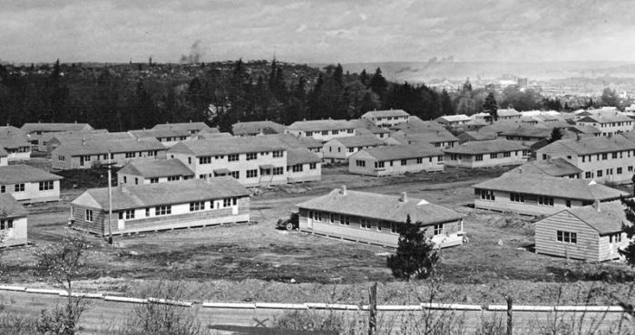 Houses in the Salishan neighborhood.